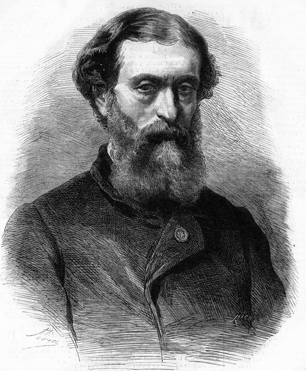 صورة دون أوجينيو دي أوتشوا (1833-1889) رجل خطابات وسياسي إسباني. بواسطة فنان غير معروف