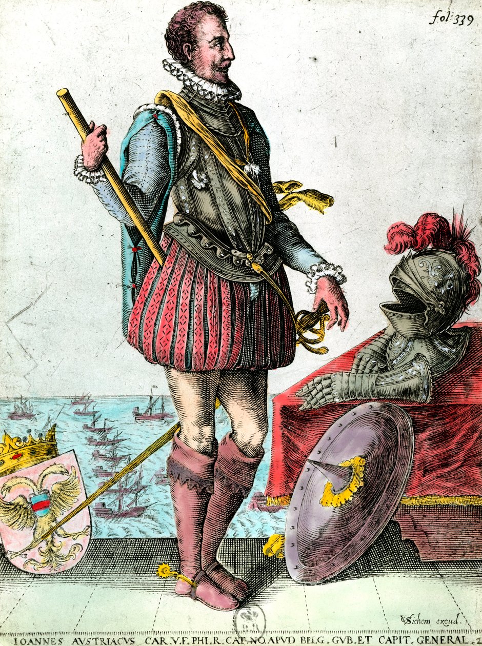 صورة دون خوان خوسيه من النمسا (1629-1679) نائب ملك هولندا نقش من القرن السابع عشر مجموعة خاصة بواسطة فنان غير معروف