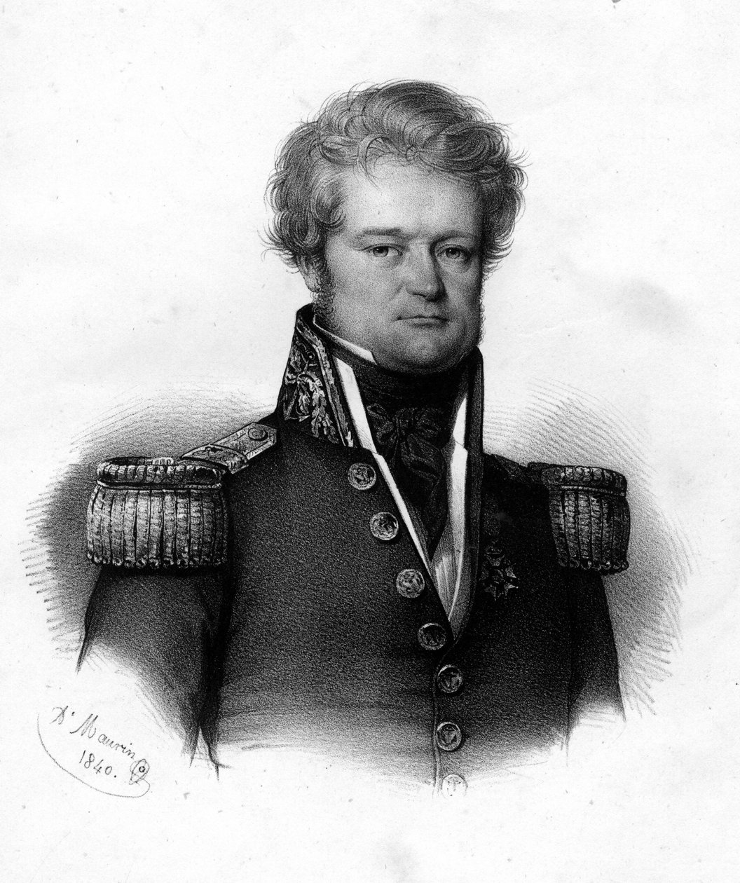 صورة لدومون دورفيل (1790 - 1842) ، الملاح الفرنسي - نقش عام 1840. بواسطة فنان غير معروف