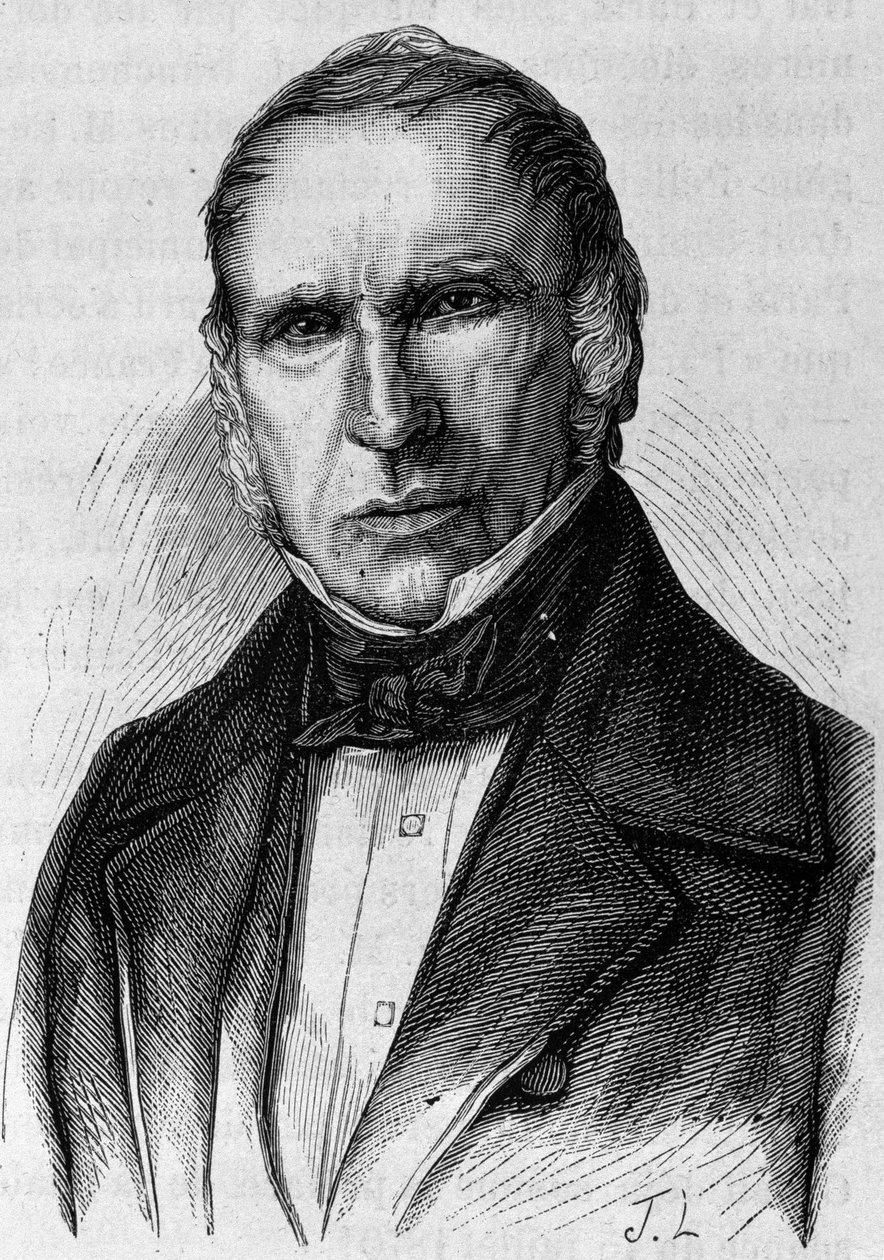 صورة لدوبين آيني (1783 - 1865). نقش نهاية القرن التاسع عشر في "هيستوار دو فرانس" له. مارتن. بواسطة فنان غير معروف
