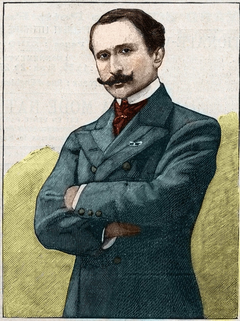 صورة شخصية للشاعر والكاتب المسرحي الفرنسي إدموند روستاند (1868-1918). بواسطة فنان غير معروف