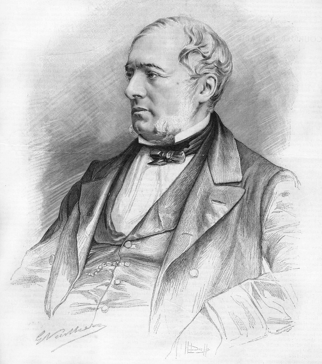 صورة شخصية لإدوارد شارتون (1807-1890) كاتب وسياسي ومحامي وسانت سيمونيان. بواسطة فنان غير معروف