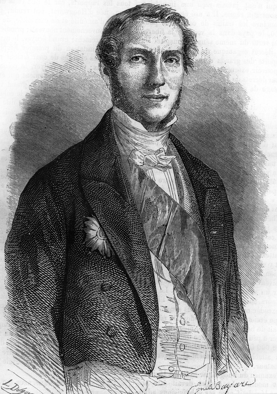 صورة لإدوارد دروين دي لويس (1805-1881) ، دبلوماسي وسياسي فرنسي. بواسطة فنان غير معروف