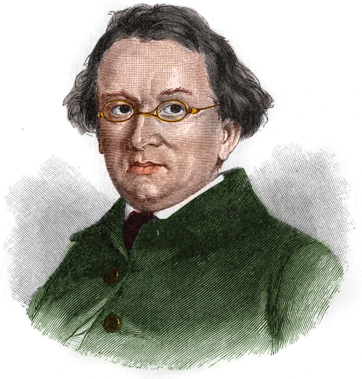 صورة لإدوارد موريك (1804-1875) ، كاتب رومانسي ألماني. بواسطة فنان غير معروف