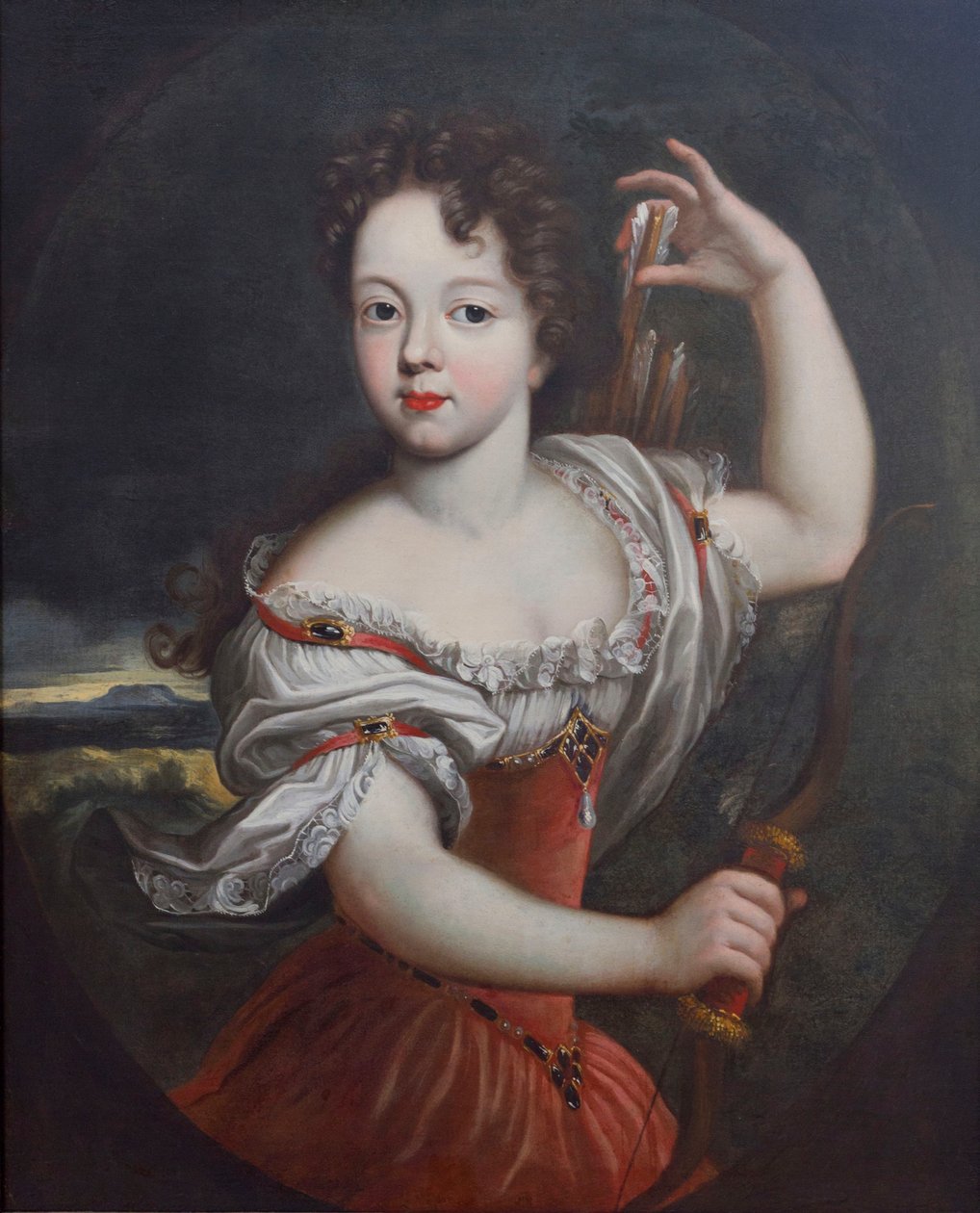صورة إليزابيث شارلوت دورلينز (1676-1744) تعمل كديانا بواسطة فنان غير معروف