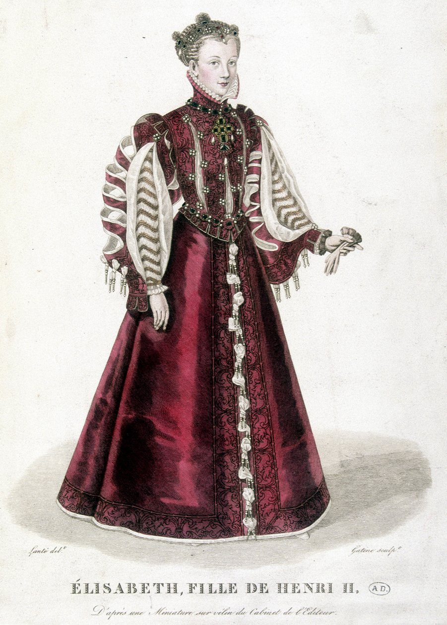 صورة إليزابيث ، ابنة هنري الثاني ملك فرنسا (1519-1559). بواسطة فنان غير معروف