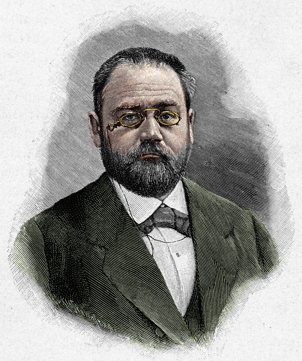 صورة لإميل زولا (1840-1902) بواسطة فنان غير معروف