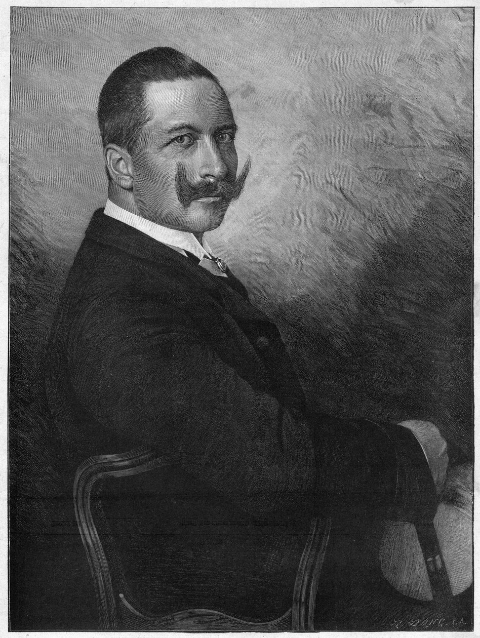 صورة للإمبراطور ويليام الثاني (1859-1941) (القيصر فيلهلم الثاني الإمبراطور الألماني وملك بروسيا) 1899 بواسطة فنان غير معروف
