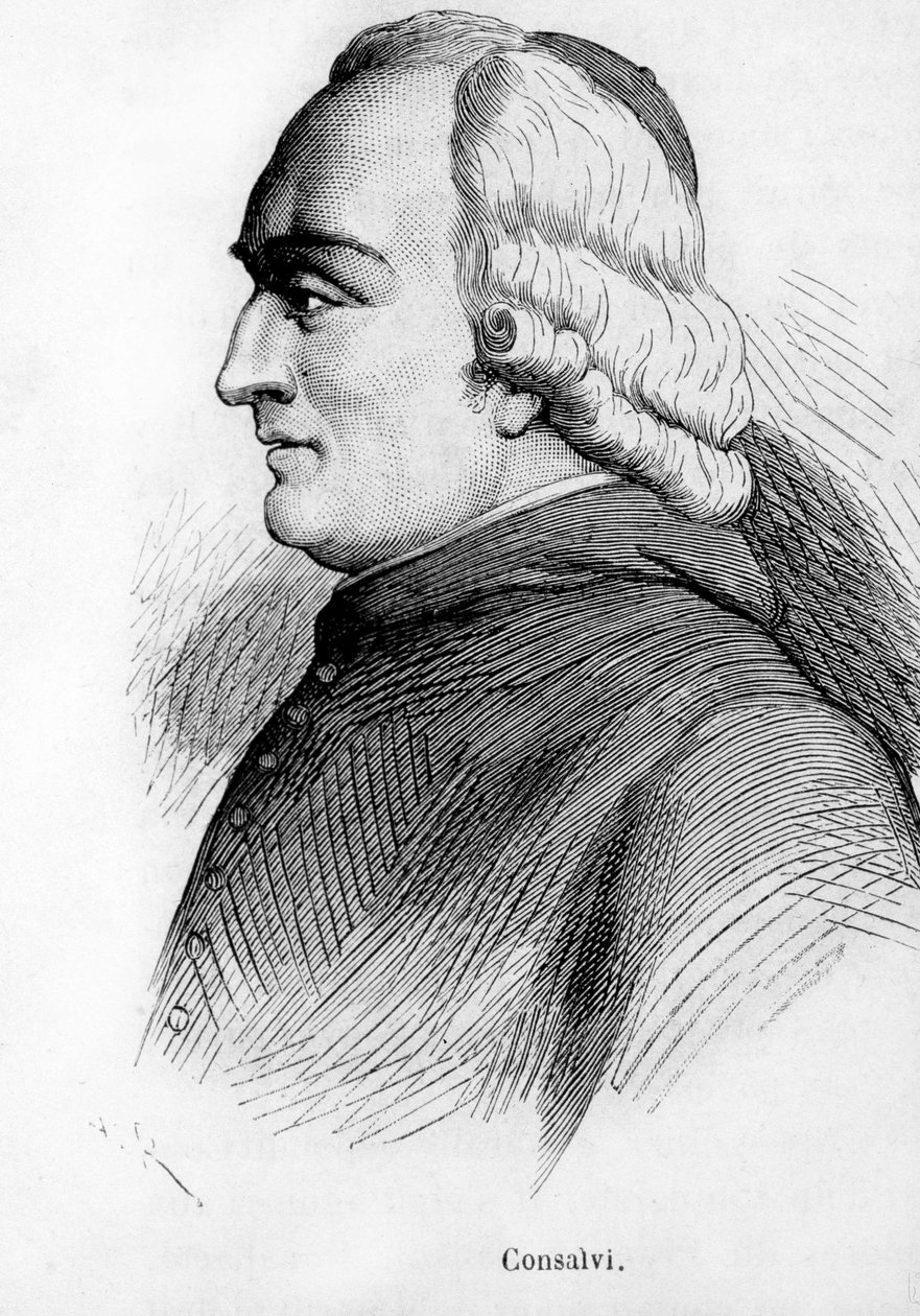 صورة إركول كونسالفي (1757-1824) ، وزير خارجية الكاردينال بيوس السابع. بواسطة فنان غير معروف