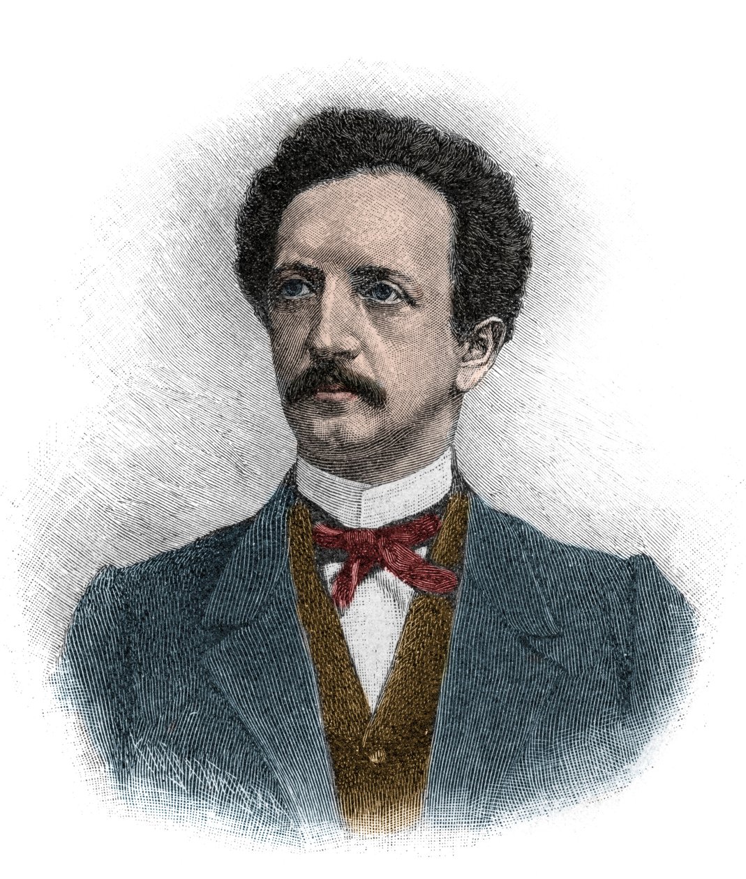 صورة لفرديناند يوهان جوتليب لاسال (1825-1864) رجل قانون وفيلسوف وناشط سياسي اشتراكي ألماني - نقش بواسطة فنان غير معروف