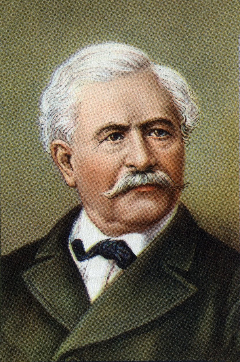 صورة لفرديناند دي ليسبس (1805-1894)، دبلوماسي ورجل أعمال فرنسي (1805-1894). بواسطة فنان غير معروف