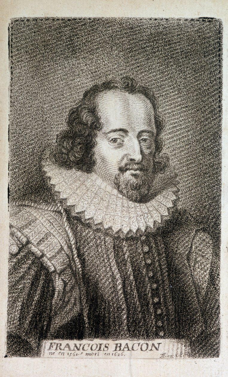 صورة للفيلسوف الإنجليزي فرانسيس بيكون (1561-1626). اختصار الثاني. الإصدار 1600. بواسطة فنان غير معروف