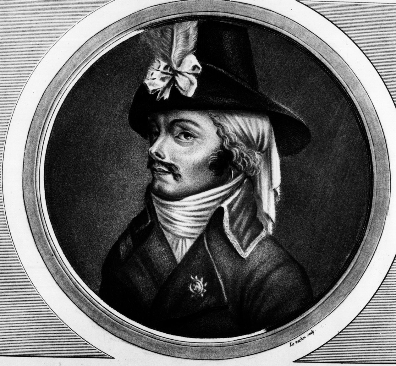صورة لفرانسوا أثاناسي (فرانسوا أثناسي) دي شاريت دي لا كونتري (1763 - 1796) ، بيعت. نقش في "" مجموعة كاملة من اللوحات التاريخية للثورة الفرنسية ، في ثلاثة مجلدات. "" 1804. بواسطة فنان غير معروف