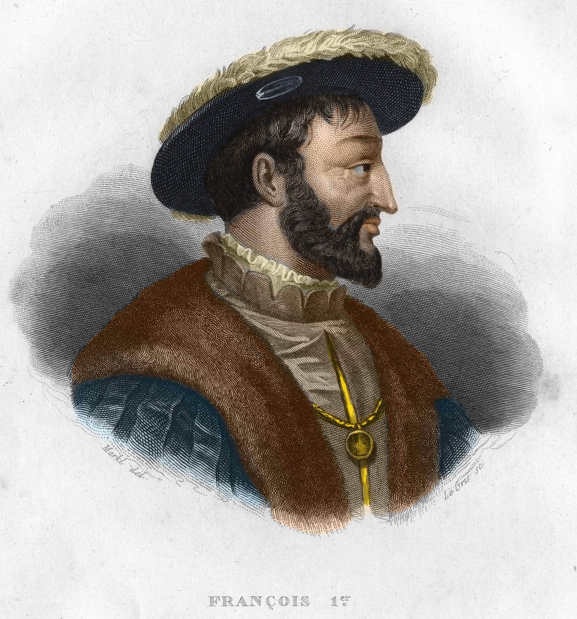 صورة لفرنسوا الأول (1494 - 1547) ملك فرنسا بواسطة فنان غير معروف