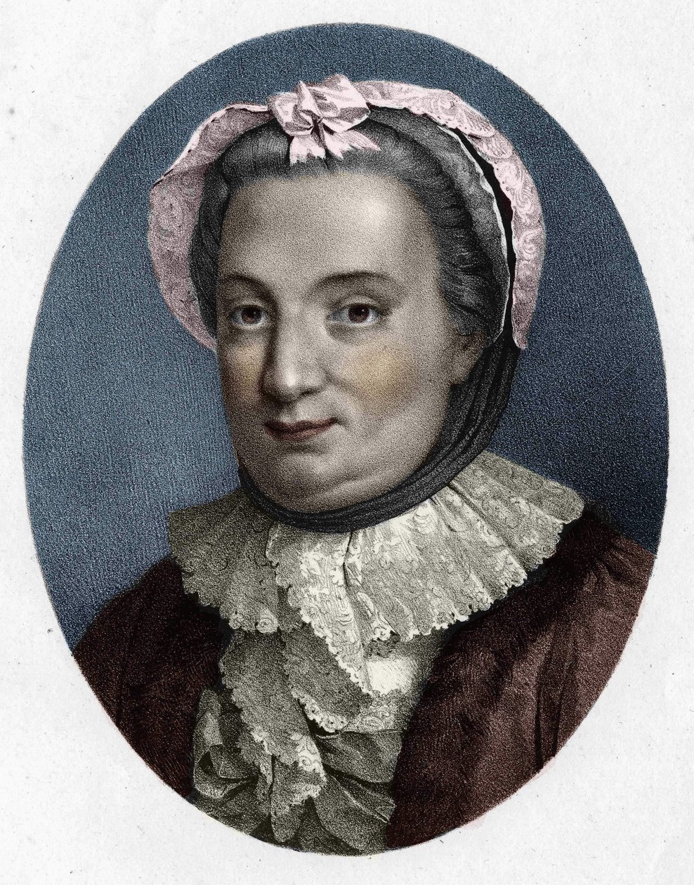صورة لفرانسواز دي إيسيمبورغ دي هابونكور ، مدام دي غرافيني (جرافيني) (1695-1758). امرأة من الحروف. بواسطة فنان غير معروف