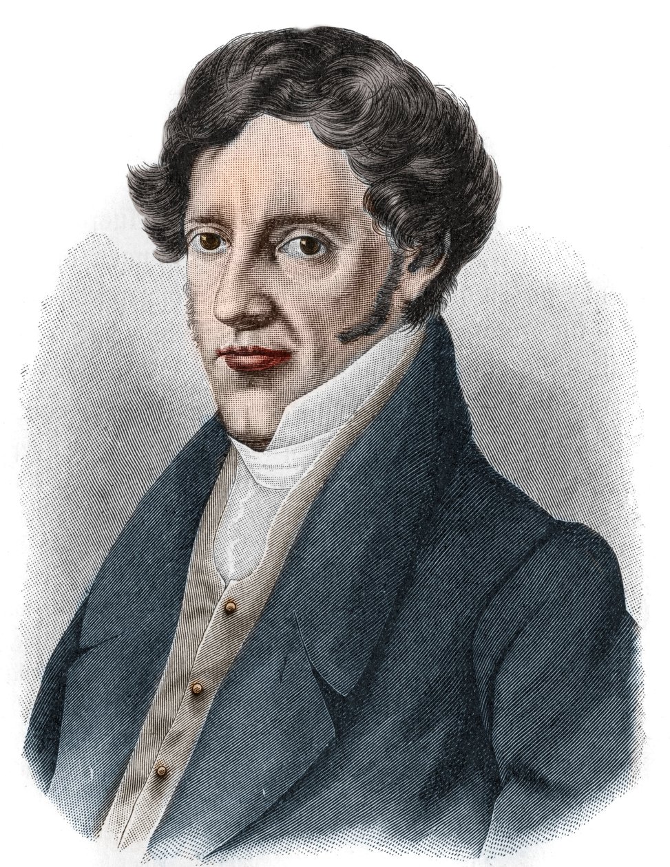 صورة لفرانز جريلبارزر (1791-1872) ، كاتب مسرحي نمساوي. بواسطة فنان غير معروف