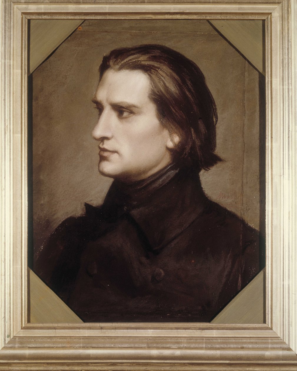 صورة لفرانز ليزت (1811-1886) ، الملحن وعازف البيانو المجري. بواسطة فنان غير معروف