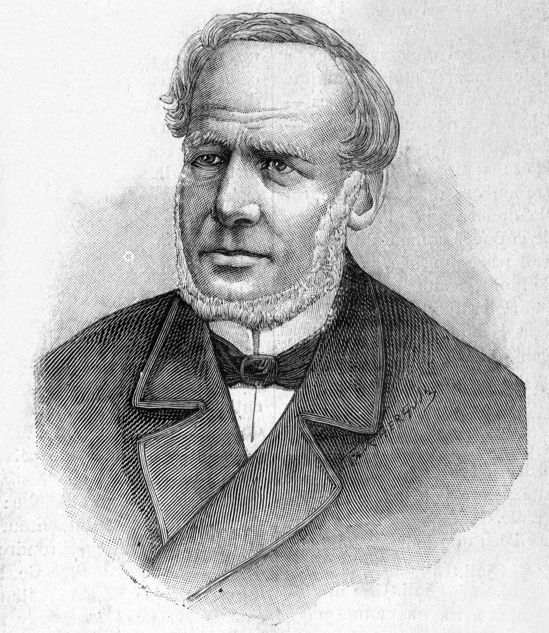 صورة شخصية لفرانز دي شامباني (1804 - 1882) - في "" المعاصرون "، وأواخر القرن التاسع عشر. بواسطة فنان غير معروف
