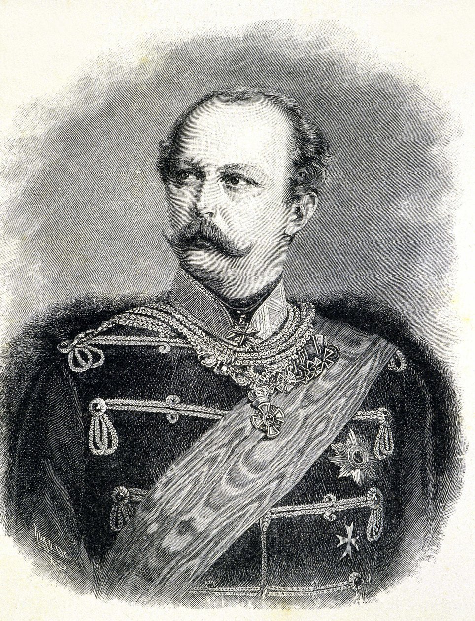 صورة لفريدريك تشارلز من بروسيا (1828 - 1885) ، ابن شقيق وليام الأول بواسطة فنان غير معروف