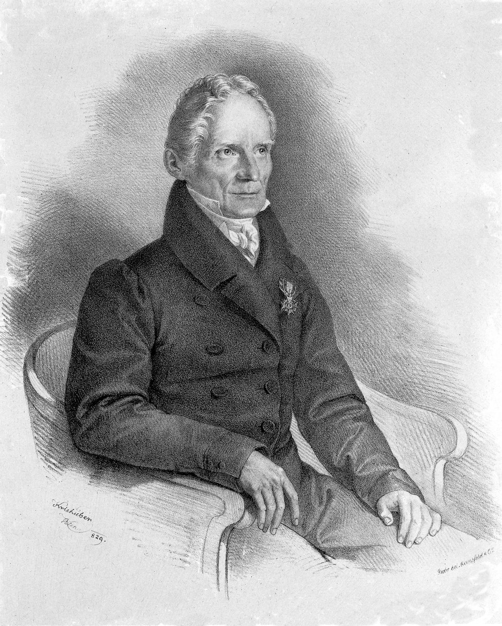صورة شخصية فريدريش موس (1773-1839) عالم المعادن الألماني بواسطة فنان غير معروف