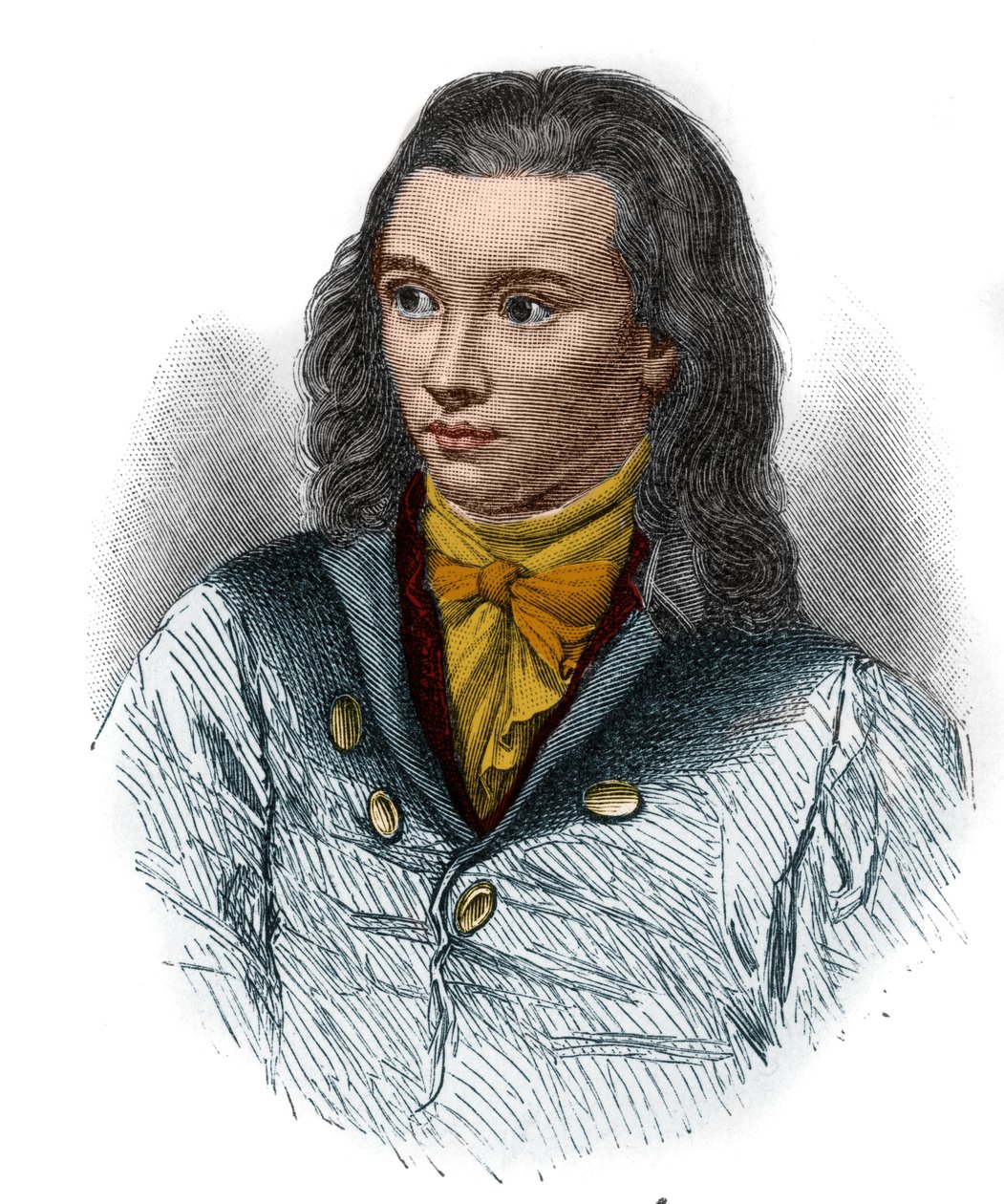 صورة فريدريش فون هاردنبرغ ، ديت نوفاليس (1772-1801) ، الشاعر الألماني للحركة الرومانسية. بواسطة فنان غير معروف