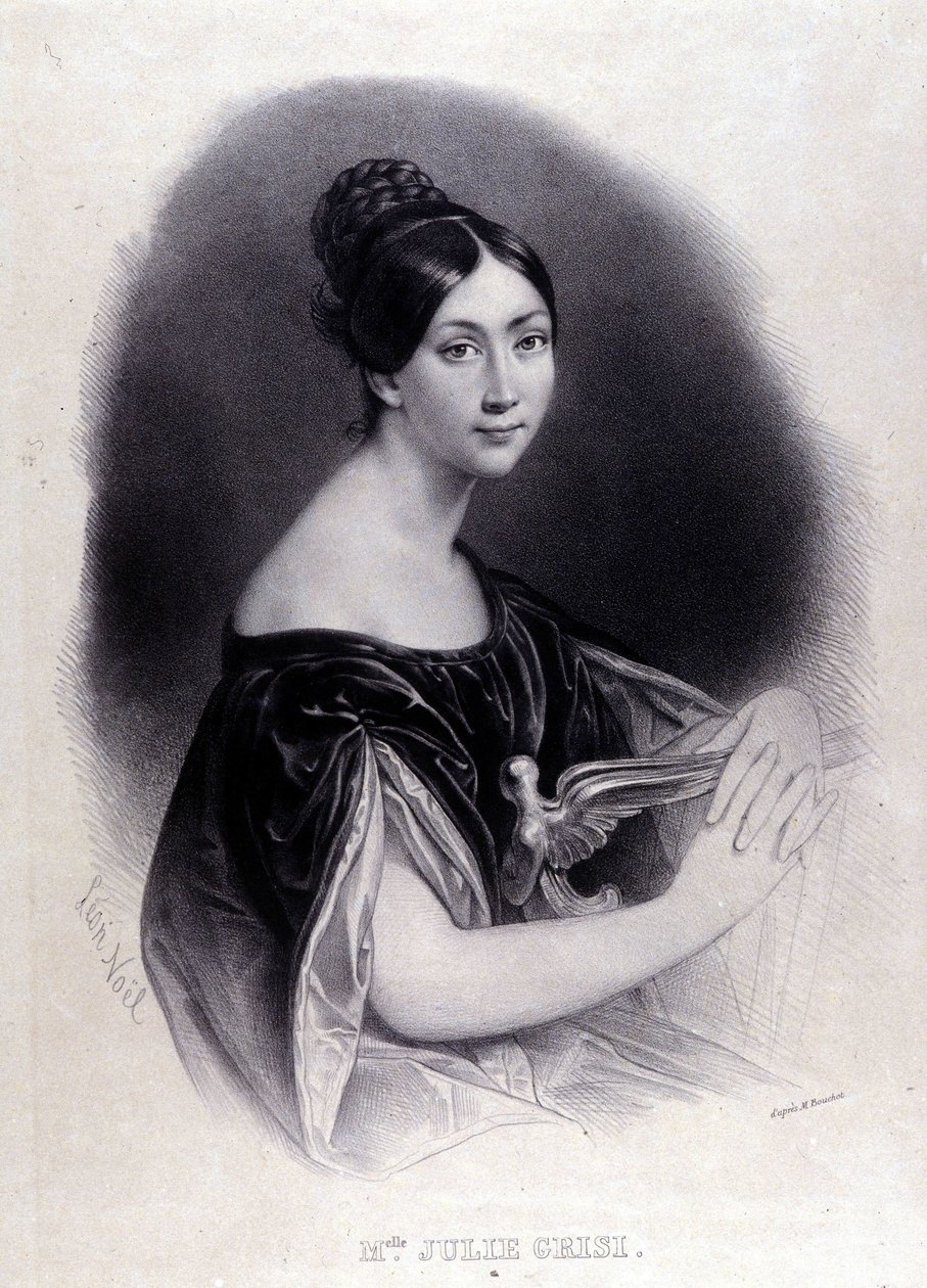 صورة جريسي جوليا (جولي) (1811-1869) السوبرانو الإيطالية. بواسطة فنان غير معروف