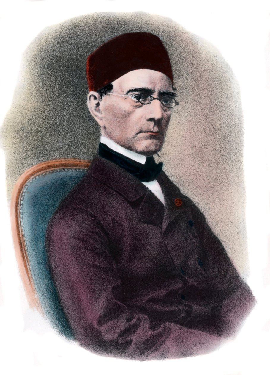 صورة لغابرييل لام (1795-1870) نقش عالم رياضيات من مجموعة خاصة من القرن التاسع عشر بواسطة فنان غير معروف