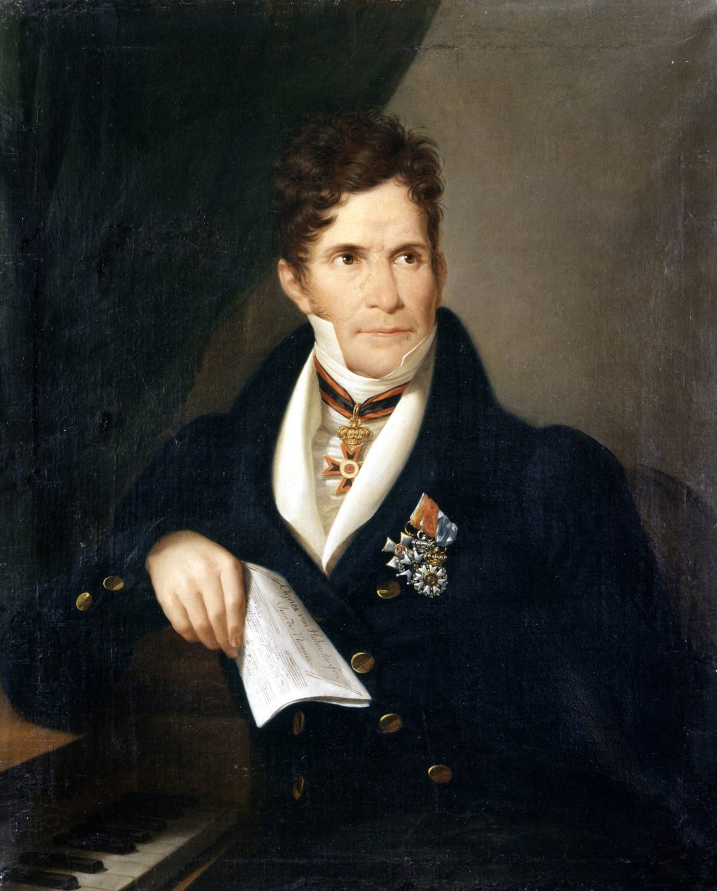 صورة غاسبار سبونتيني. الملحن الإيطالي (1774 إلى 1851) لوحة مجهولة من القرن التاسع عشر. Galleria d'arte moderna de Milan. بواسطة فنان غير معروف