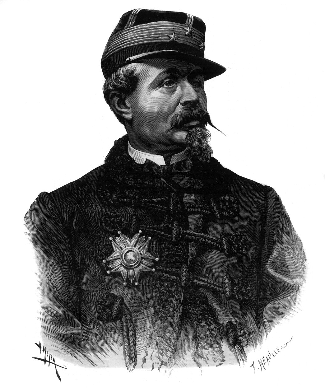 صورة للجنرال ألفريد تشانسي (1823-1883) نقش عام 1883 بواسطة فنان غير معروف
