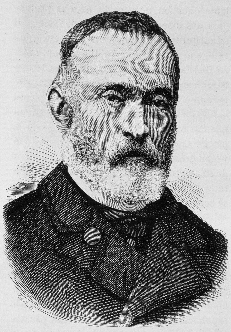 صورة للجنرال كليمان توماس (1809-1871). نقش نهاية القرن التاسع عشر في "هيستوار دو فرانس" له. مارتن. بواسطة فنان غير معروف