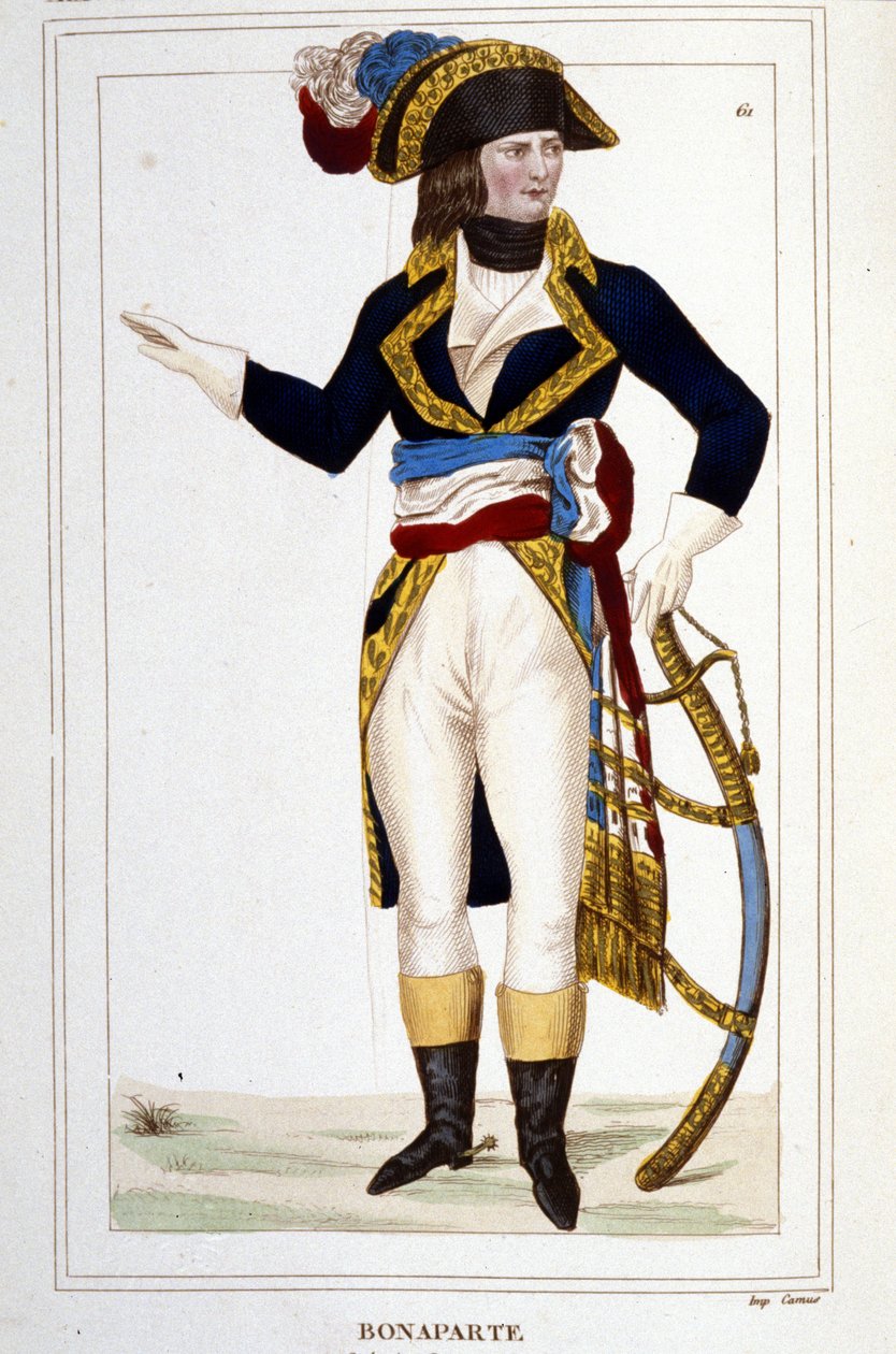 صورة للجنرال نابليون بونابرت (1769-1821) بالزي العسكري. بواسطة فنان غير معروف