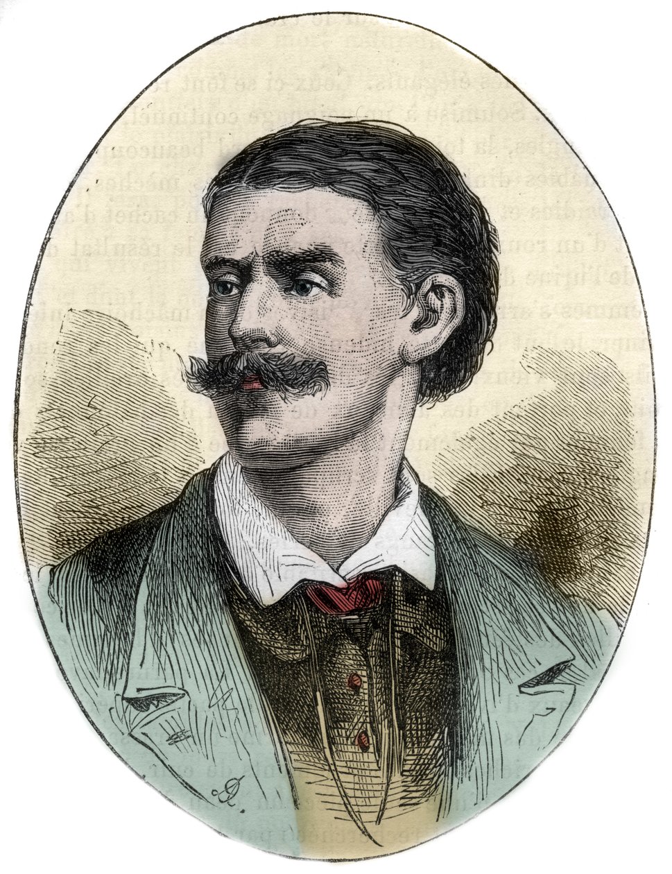 صورة لجورج أوجست شفاينفورث (1836-1925) مستكشف وعالم نبات وعالم أنثروبولوجي ألماني نقش من "" هيستوار الخلابة للرحلات الكبرى في القرن التاسع عشر "". 1877 بواسطة فنان غير معروف