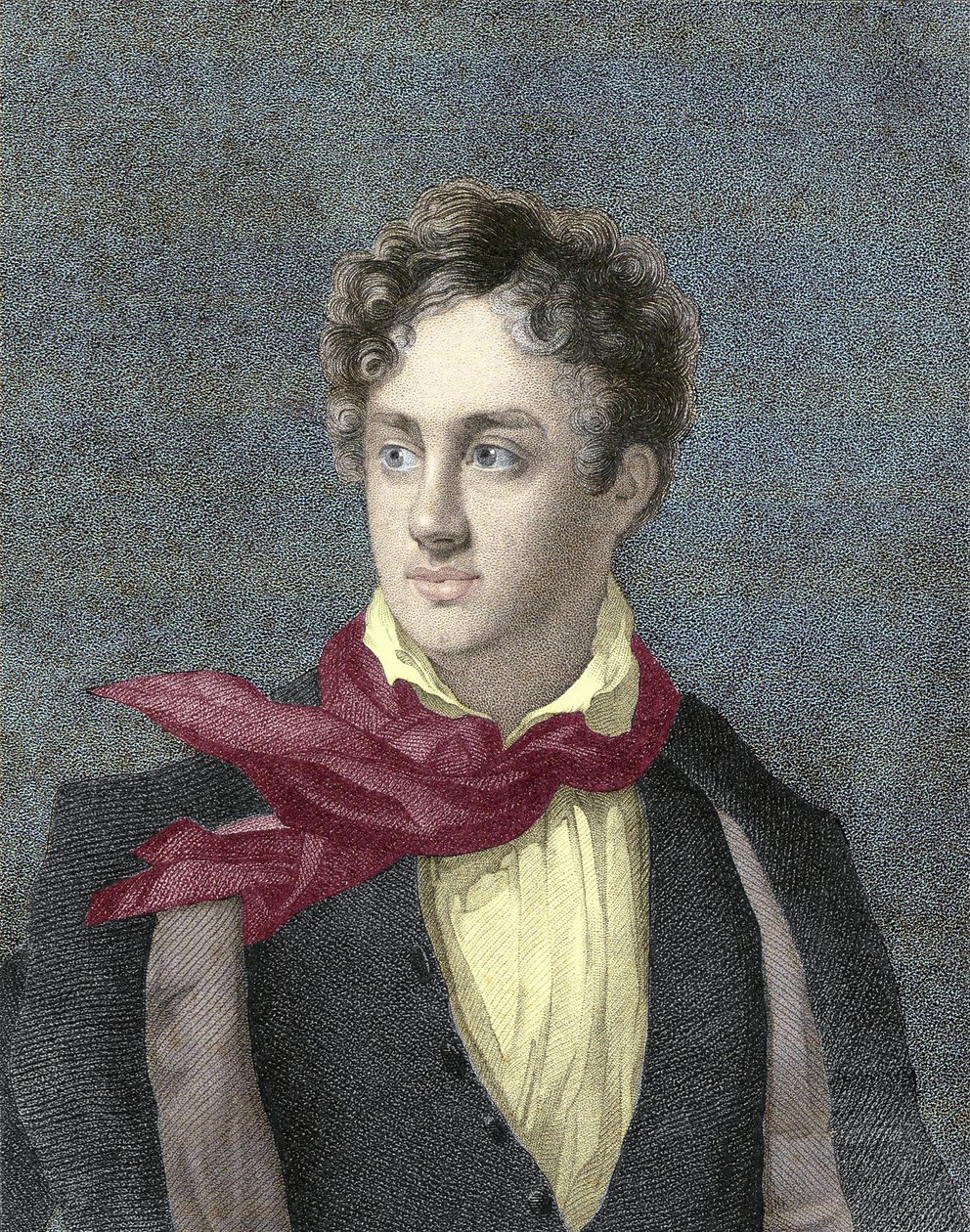 صورة لجورج جوردون نويل ، بارون بايرون السادس ، لورد بايرون (1788-1824) بواسطة فنان غير معروف