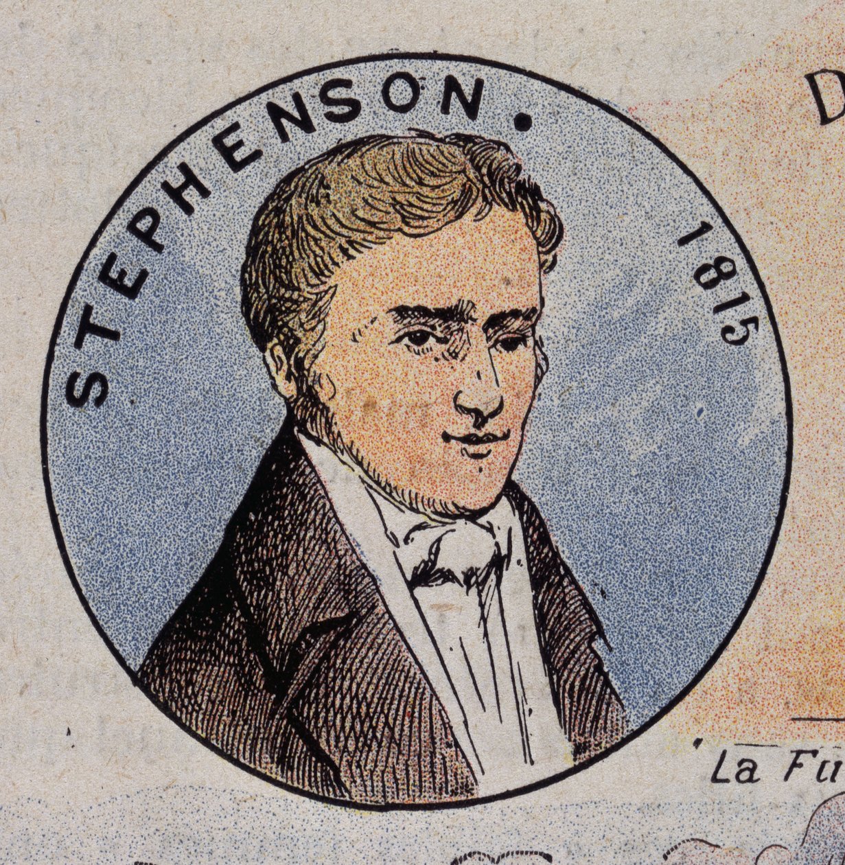 صورة جورج ستيفنسون في عام 1815 (1781-1848) ، مهندس بريطاني (أول قاطرة بخارية في عام 1814) بواسطة فنان غير معروف