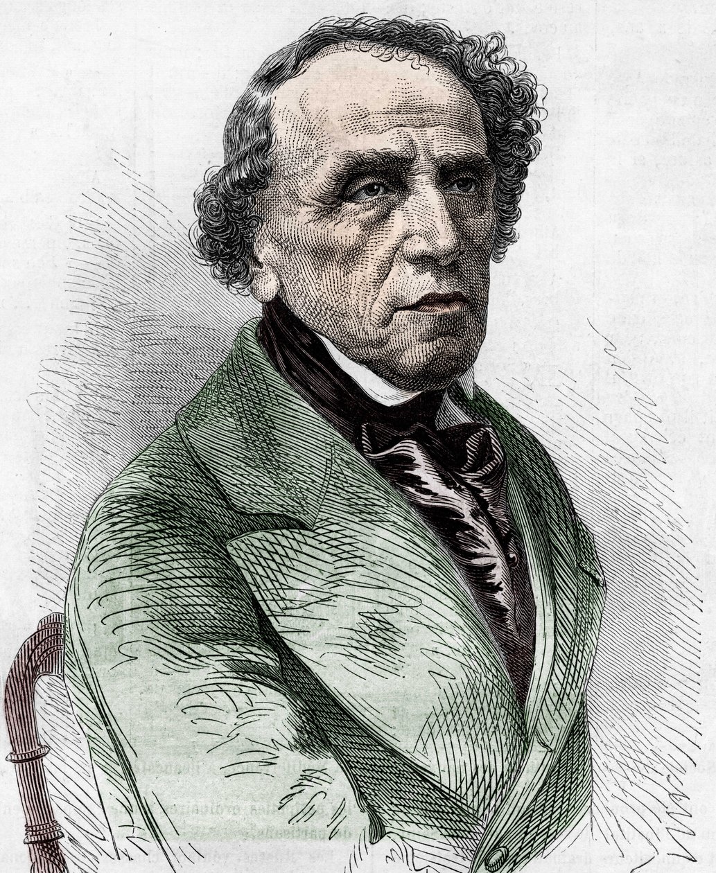 صورة لجياكومو مييربير (1791-1864) ، الملحن الألماني. بواسطة فنان غير معروف