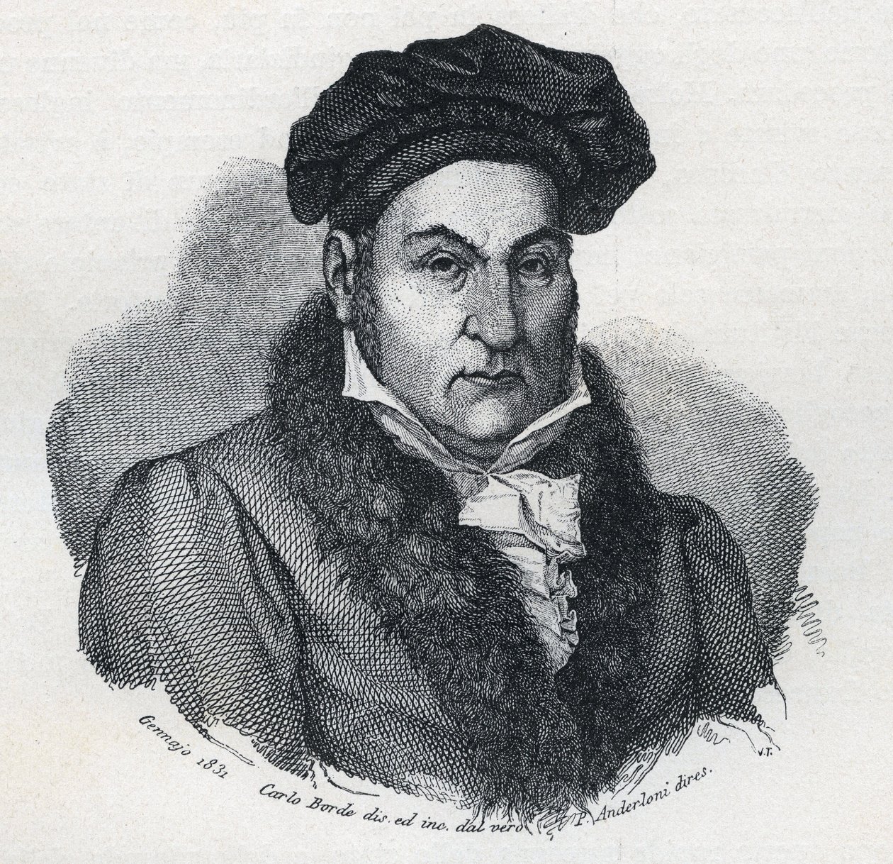 صورة لجياندومينيكو (جيان دومينيكو) رومانيوسي (1761-1835) ، الفيلسوف والمحامي الإيطالي بواسطة فنان غير معروف