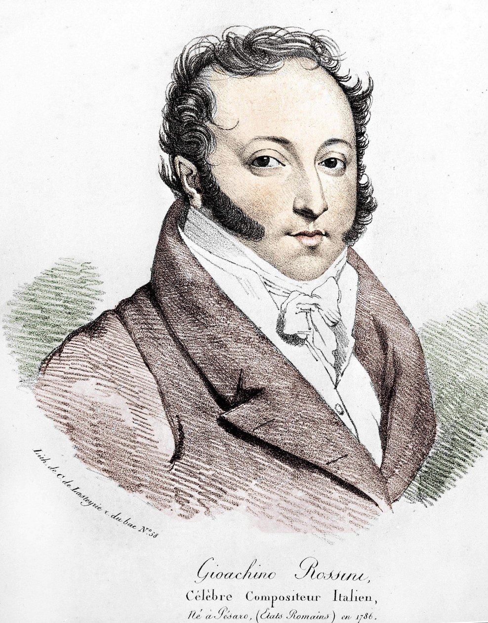 صورة لجيوشينو روسيني (1792-1868). بواسطة فنان غير معروف