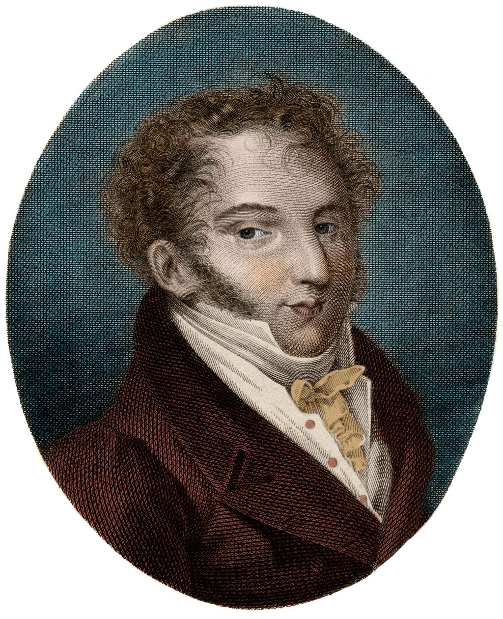 صورة لجواتشينو (جيوشينو) روسيني (1792-1868) ، ملحن إيطالي - بواسطة فنان غير معروف
