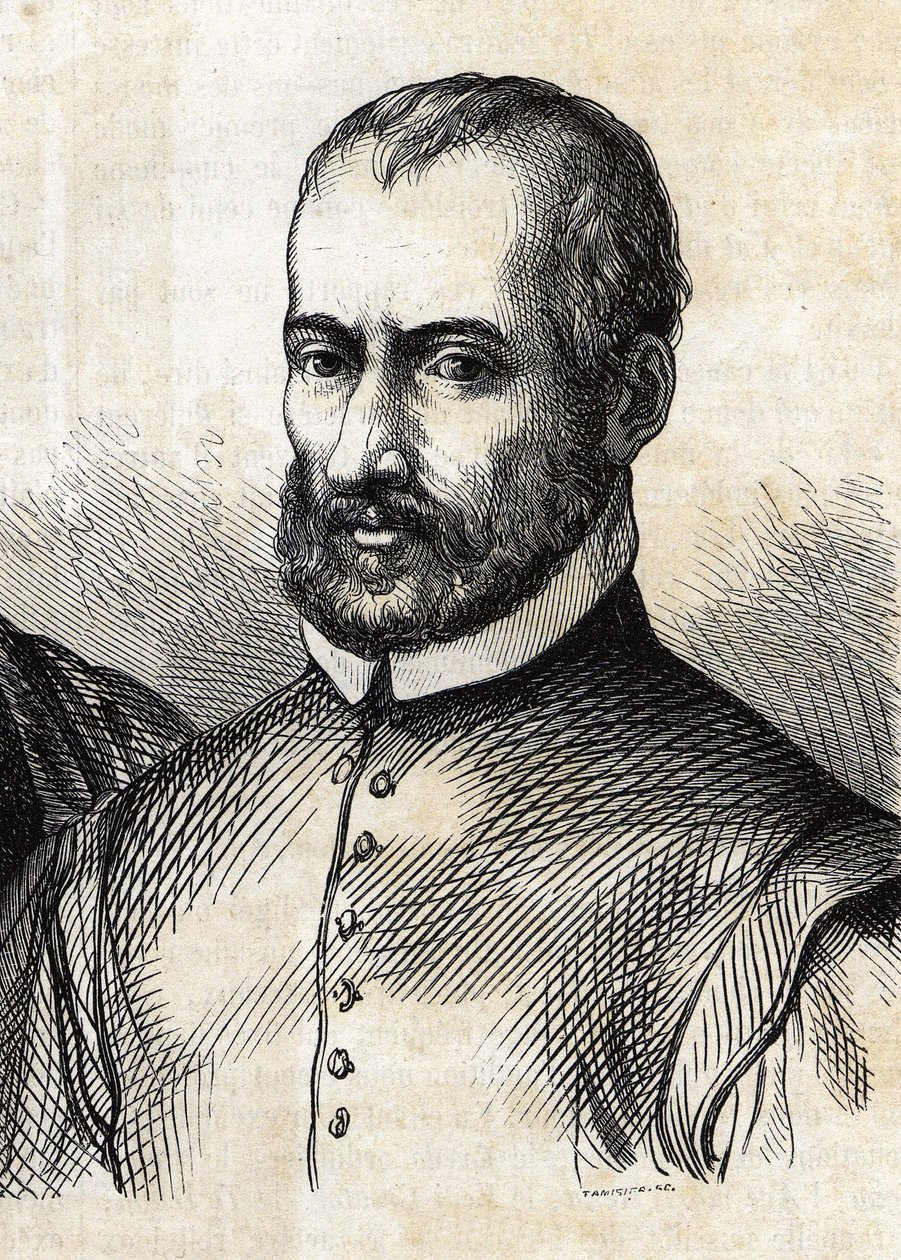 صورة جيوفاني بييرلويجي دا باليسترينا (1525 - 1594) ، ملحن إيطالي. بواسطة فنان غير معروف