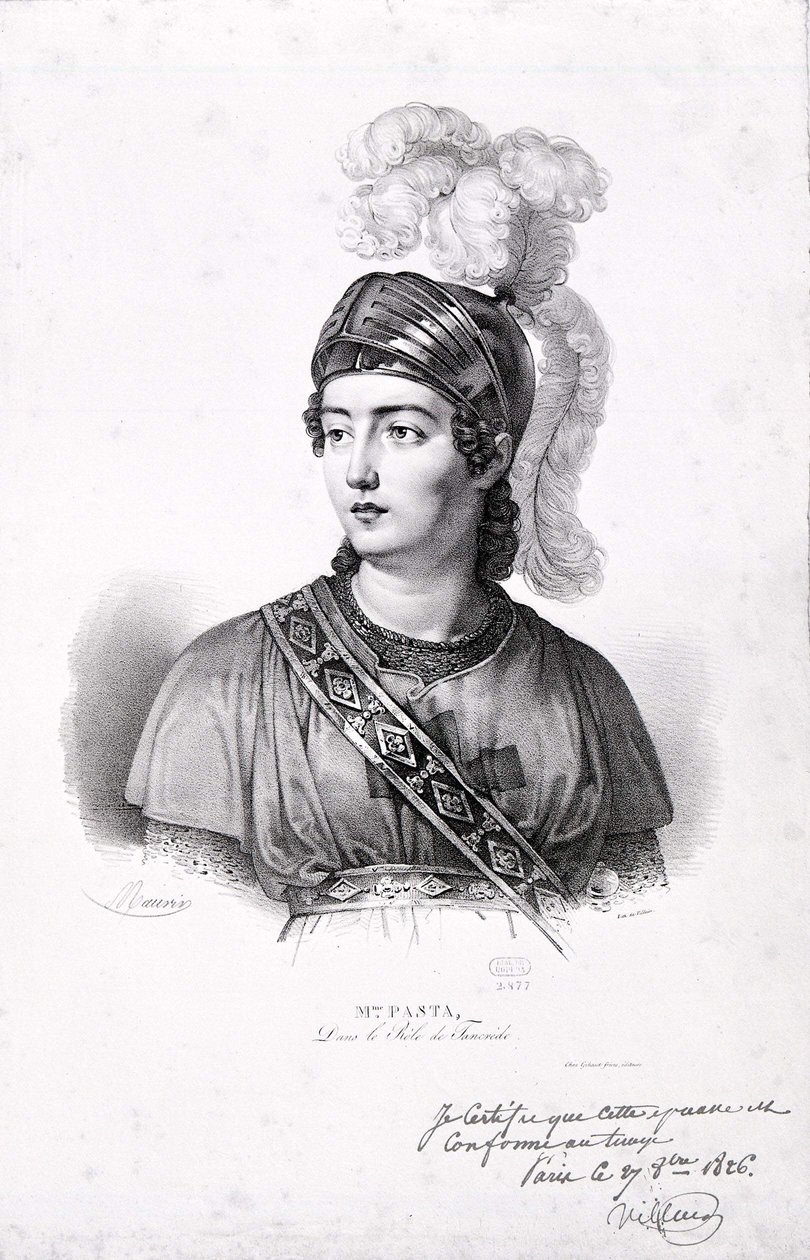 صورة باستا جوديتا (1797-1865). بواسطة فنان غير معروف