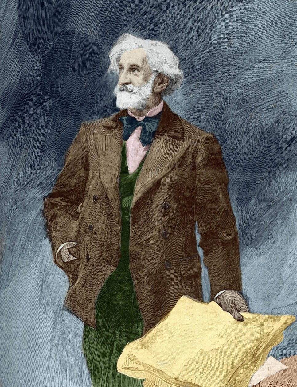 صورة جوزيبي فيردي (1813-1901) ، ملحن إيطالي. بواسطة فنان غير معروف