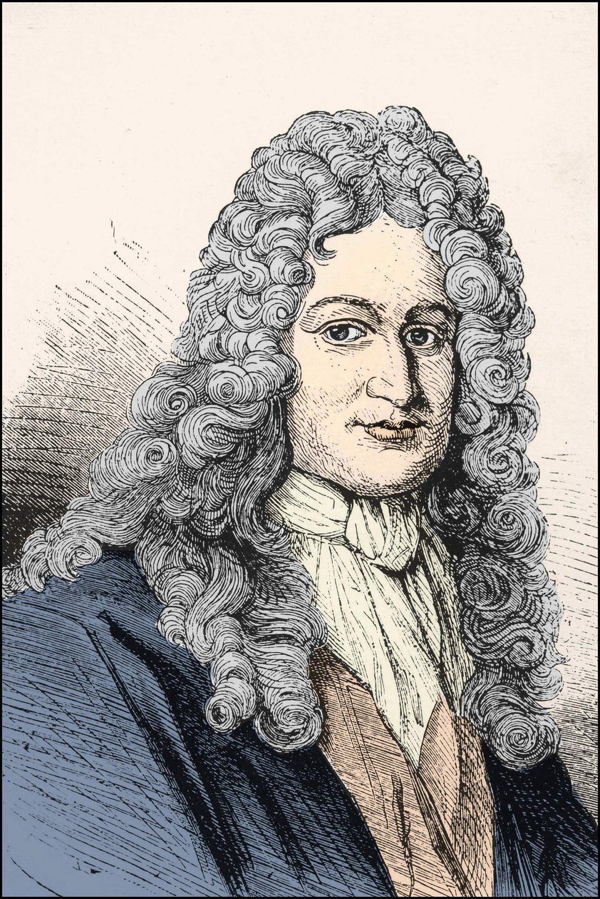 صورة للفيلسوف الألماني جوتفريد فيلهلم ليبنيز (1646-1716). بواسطة فنان غير معروف