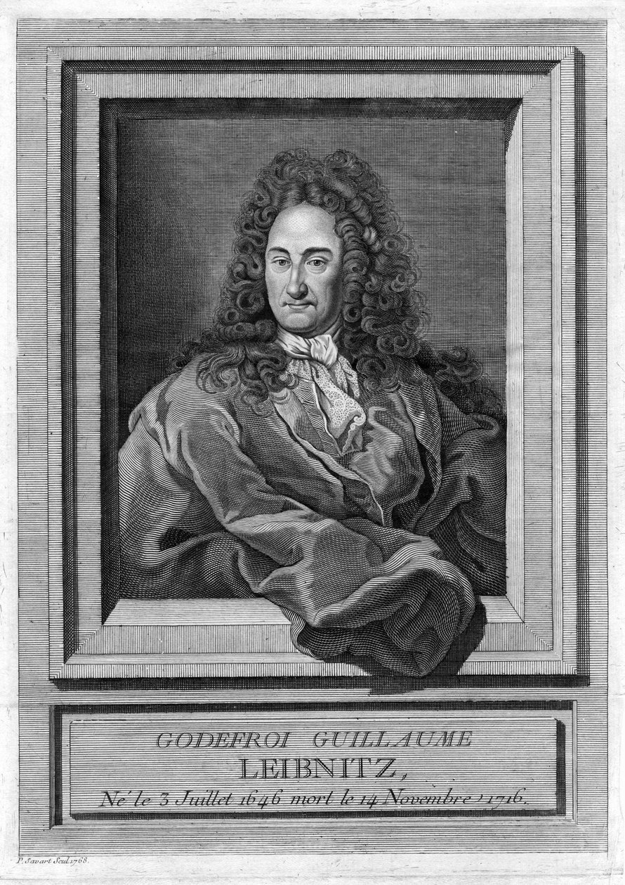صورة لجوتفريد فيلهلم ليبنيز (1646-1716) بواسطة فنان غير معروف