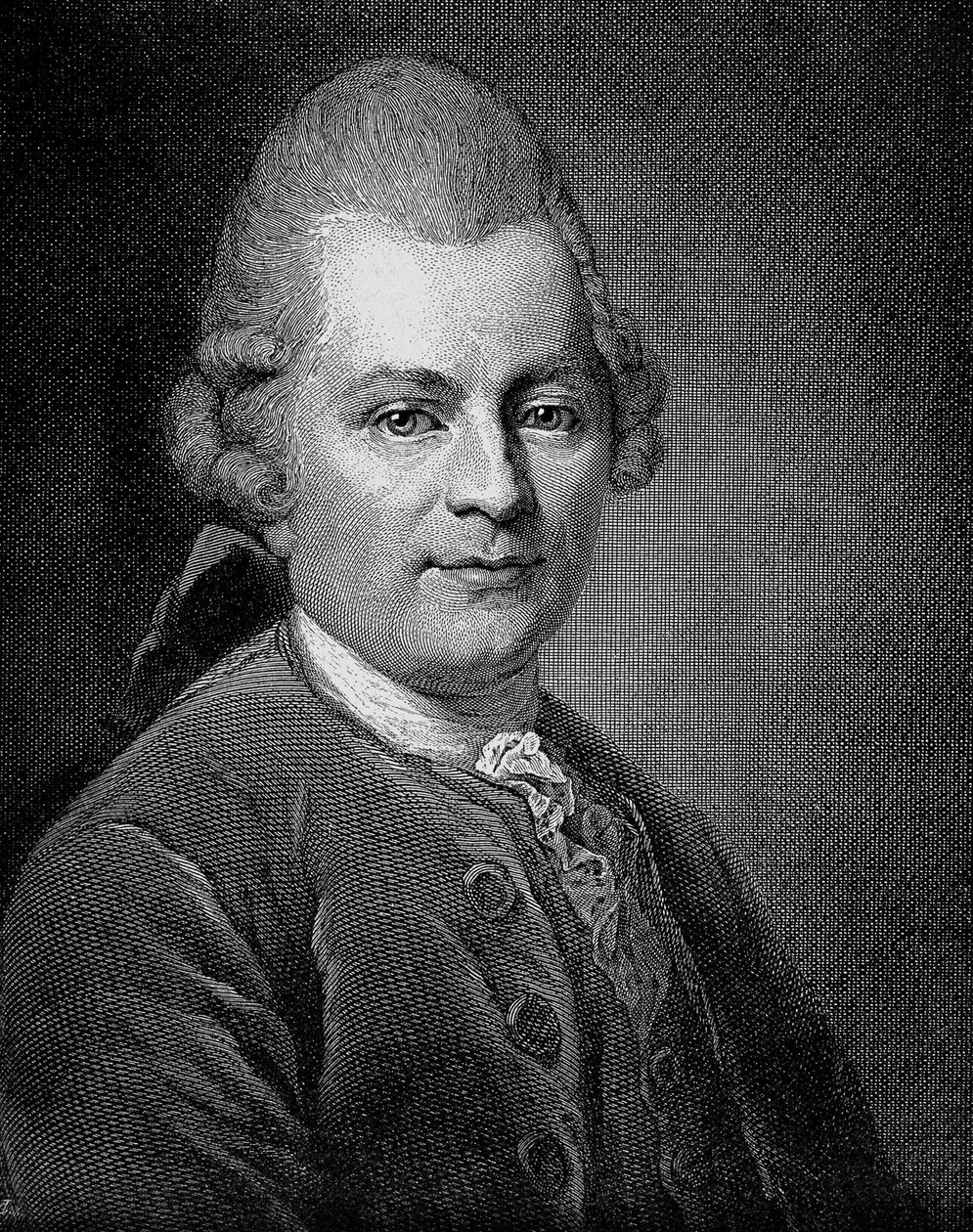 صورة لجوثولد إفرايم ليسينج (1729 - 1781) كاتب وكاتب مسرحي ألماني. بواسطة فنان غير معروف