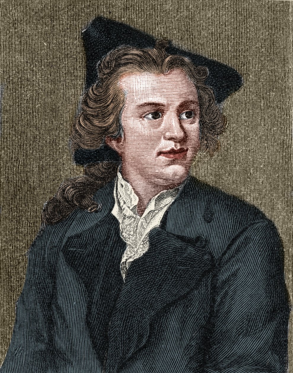 صورة لجوثولد إفرايم ليسينج (1729 - 1781) كاتب وكاتب مسرحي ألماني. بواسطة فنان غير معروف