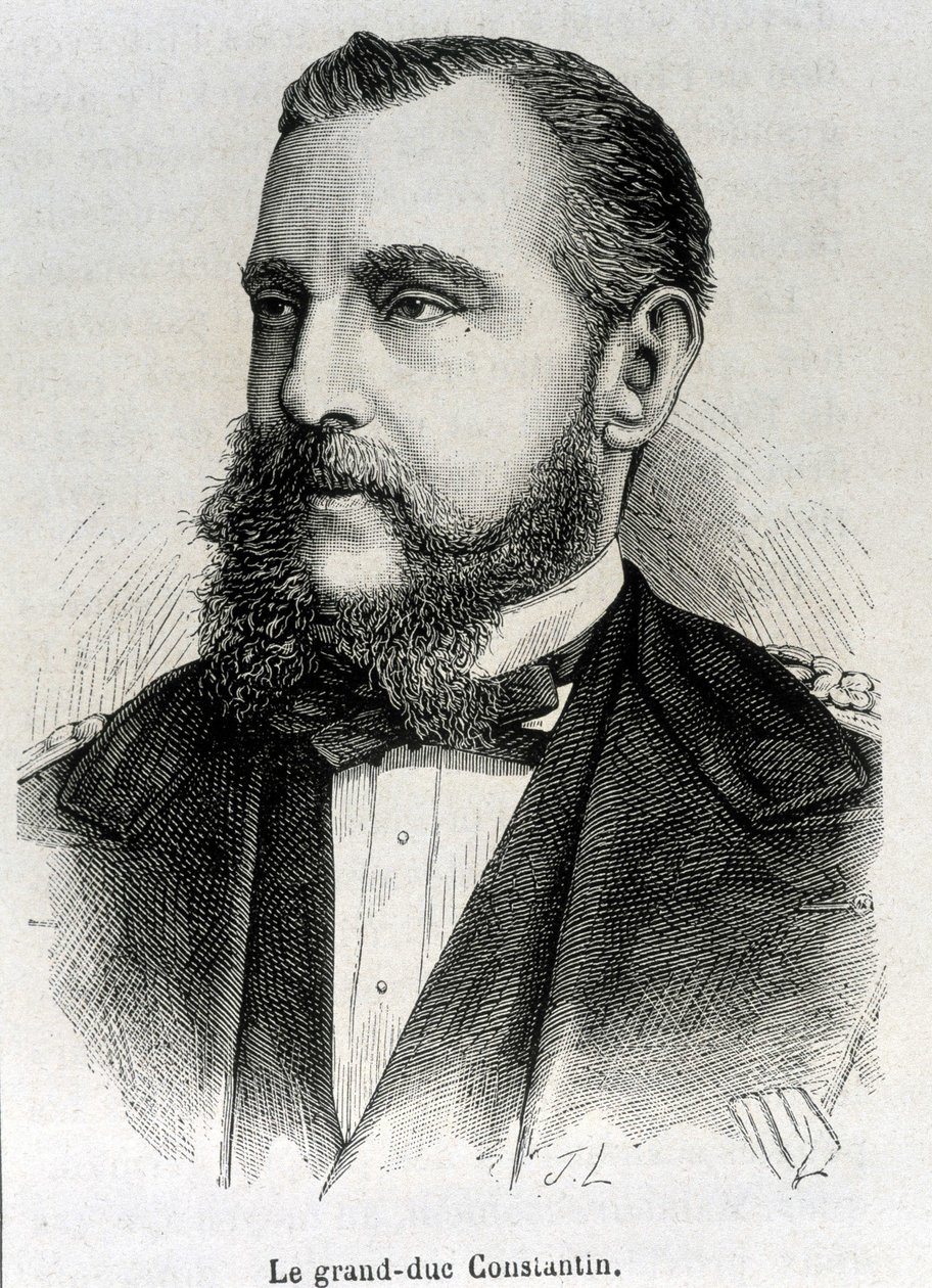 صورة للدوق الأكبر قسطنطين (1779-1831) ، نائب ملك بولندا. نقش نهاية القرن التاسع عشر في "هيستوار دو فرانس" له. مارتن. بواسطة فنان غير معروف