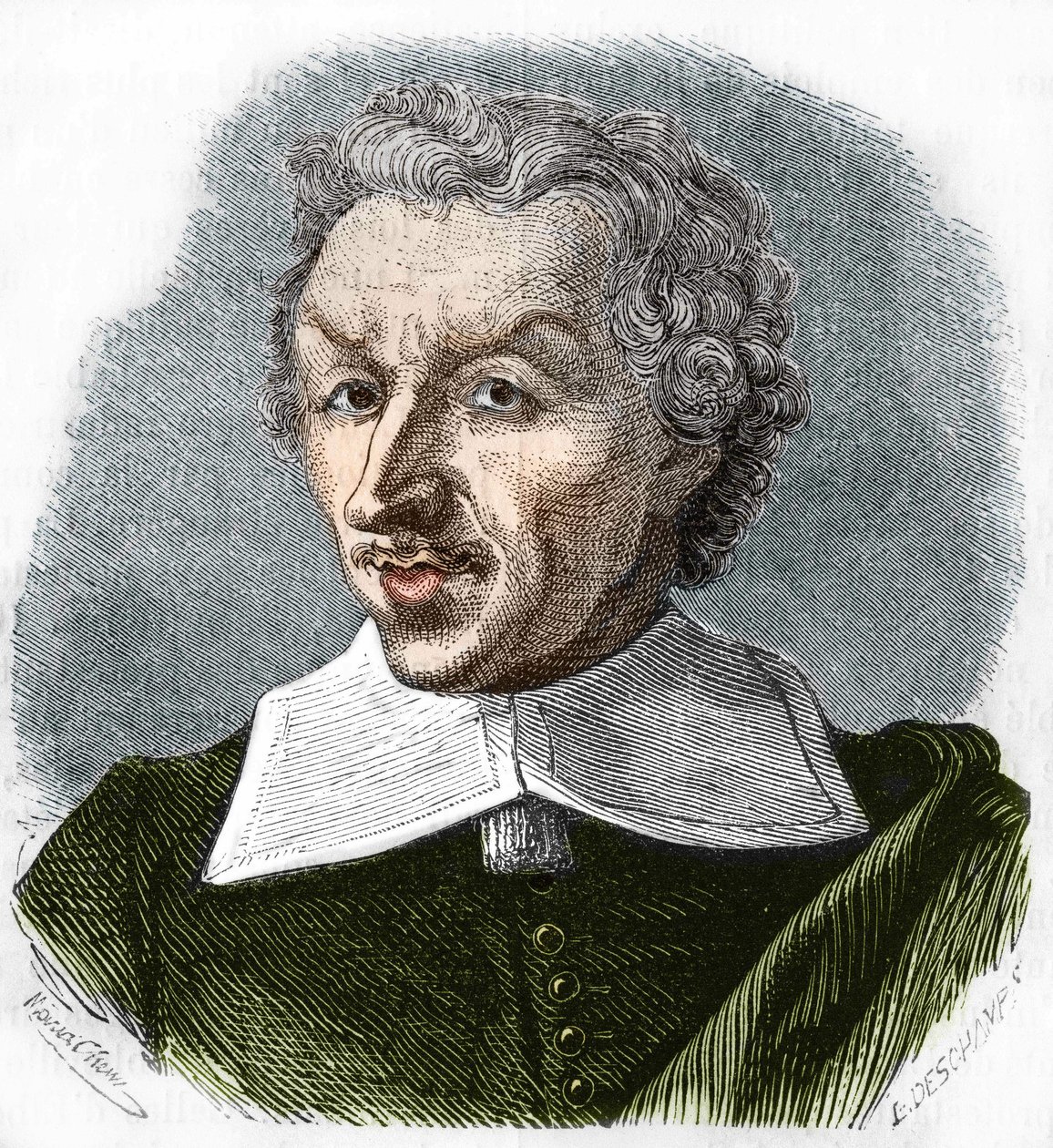 صورة لوجي (جاي) باتين. طبيب وكاتب فرنسي (1601-1672) نقش عام 1866. بواسطة فنان غير معروف