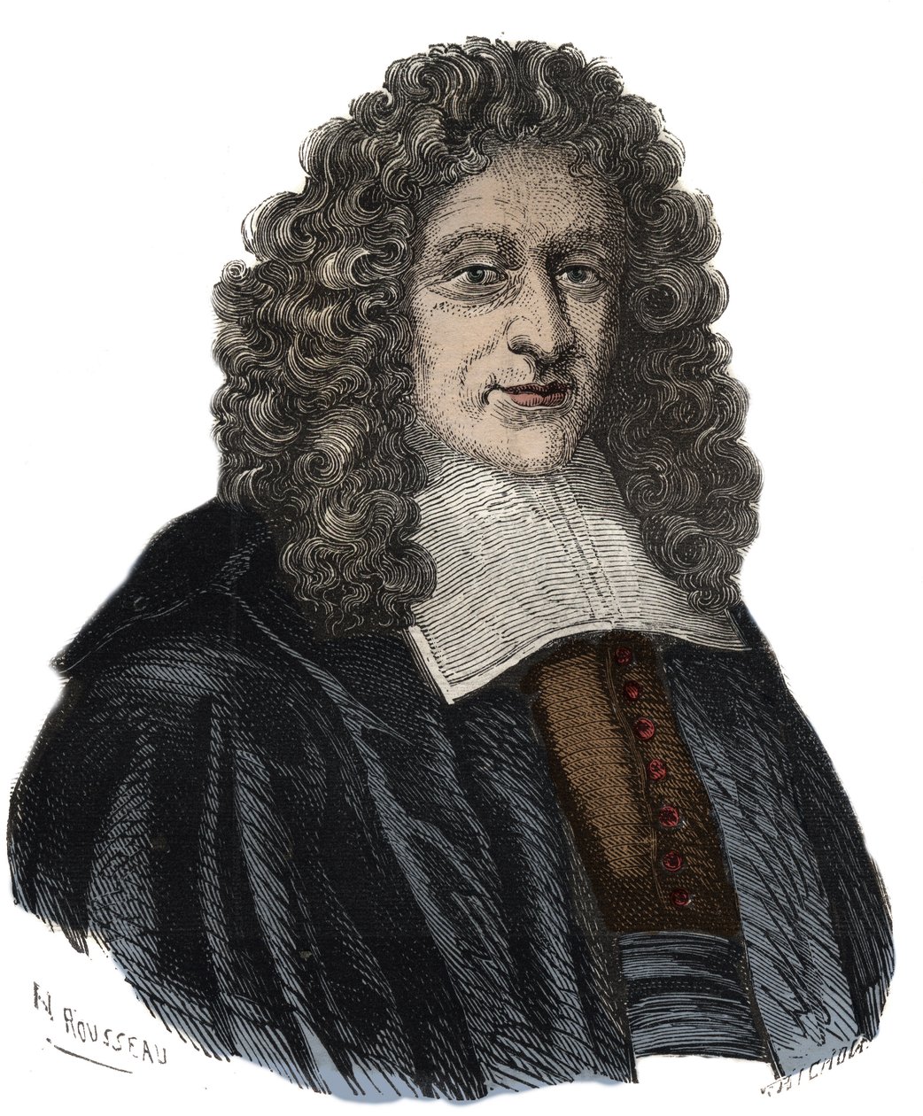 صورة لغيوم أمفري ، آبي تشوليو (1639-1720) الشاعر الفرنسي المتحرِّر بواسطة فنان غير معروف