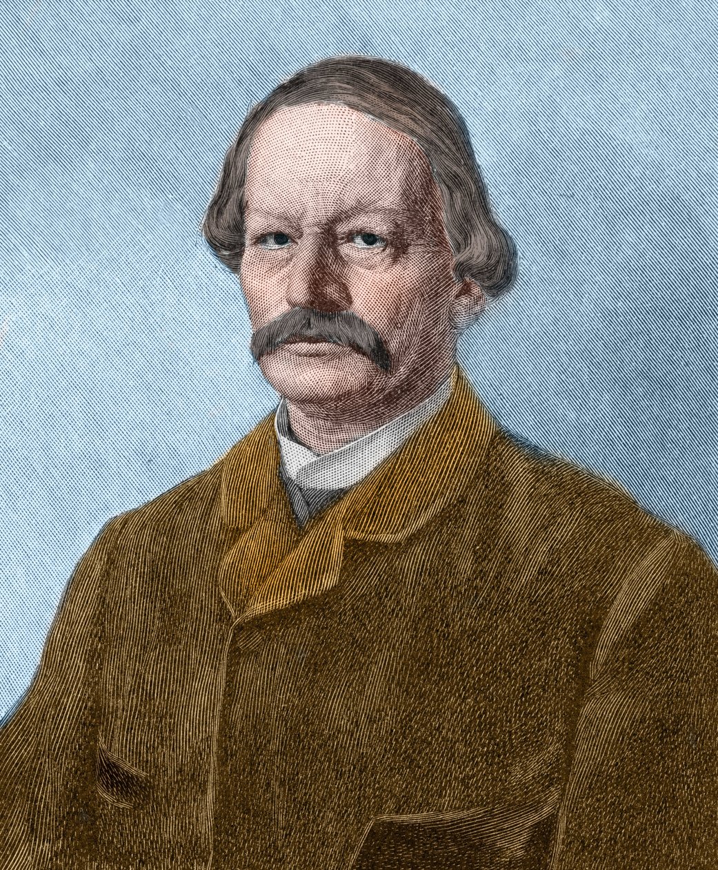 صورة لجوستاف فريتاغ (1816-1895) ، كاتب ألماني. بواسطة فنان غير معروف