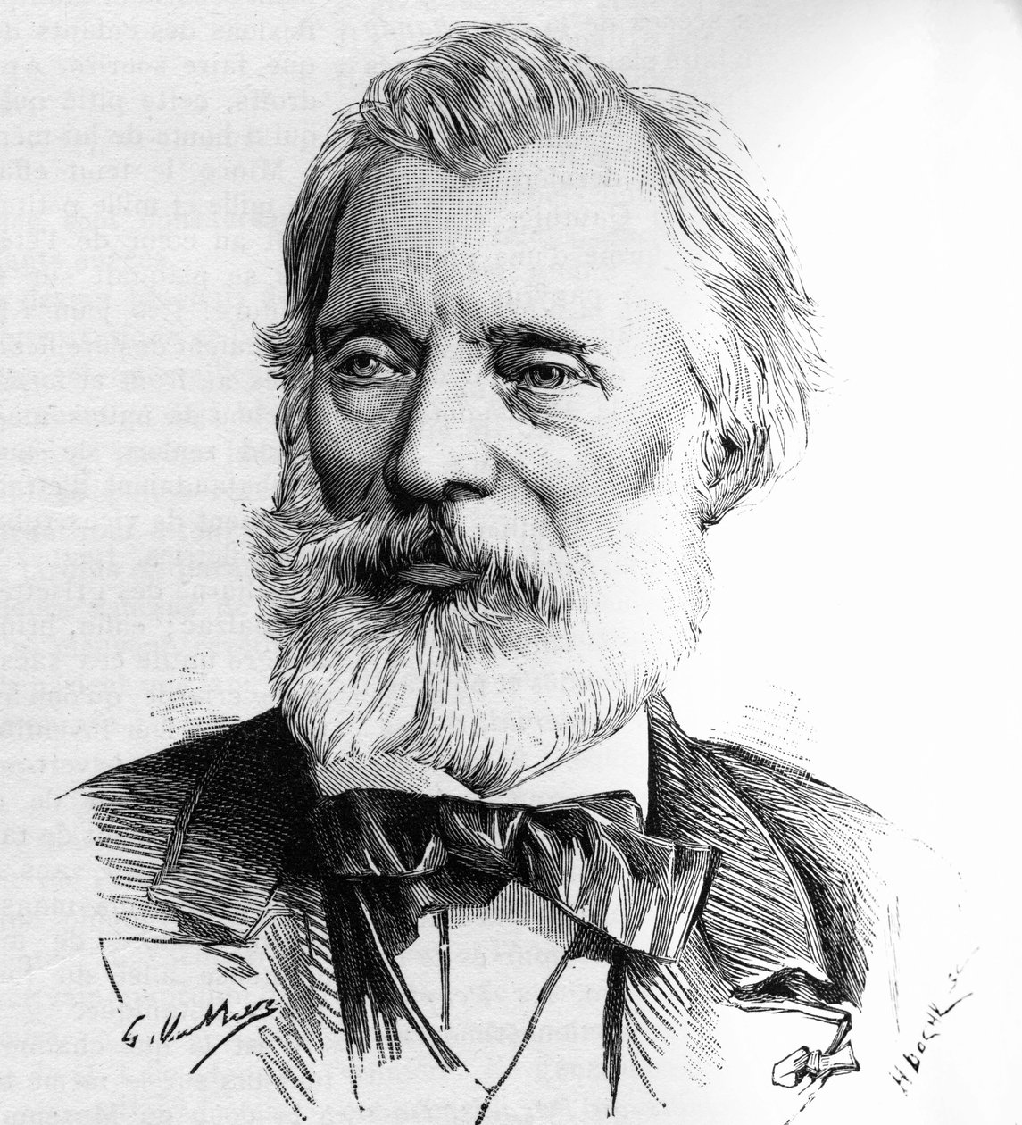 صورة لغوستاف بيرتينو (1822-1888) نقاش للتاريخ وعضو في المعهد. بواسطة فنان غير معروف